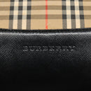 BURBERRY Nova Check Tote Bag Canvas Beige Gold Auth BD772-14