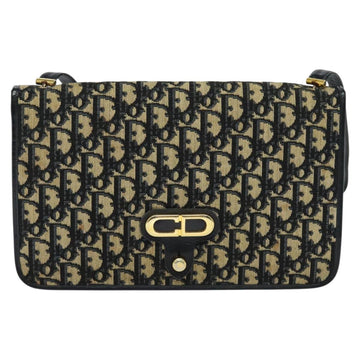 Christian Dior Trotter Canvas Shoulder Bag Navy Auth BD773 - 0