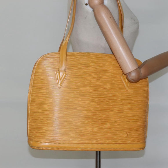 LOUIS VUITTON Epi Lussac Shoulder Bag Yellow M52289 LV Auth BD778