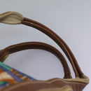 LOEWE Boston Bag Canvas Green Auth BD781-10