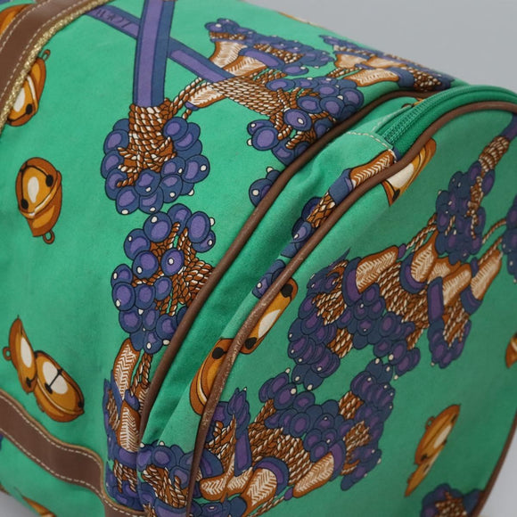 LOEWE Boston Bag Canvas Green Auth BD781