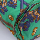 LOEWE Boston Bag Canvas Green Auth BD781-17