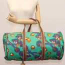 LOEWE Boston Bag Canvas Green Auth BD781-22