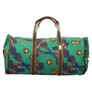LOEWE Boston Bag Canvas Green Auth BD781-3