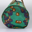 LOEWE Boston Bag Canvas Green Auth BD781-5