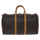 LOUIS VUITTON Monogram Keepall 50 Boston Bag M41426 LV Auth BD785-2