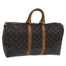 LOUIS VUITTON Monogram Keepall 45 Boston Bag M41428 LV Auth BD787-1