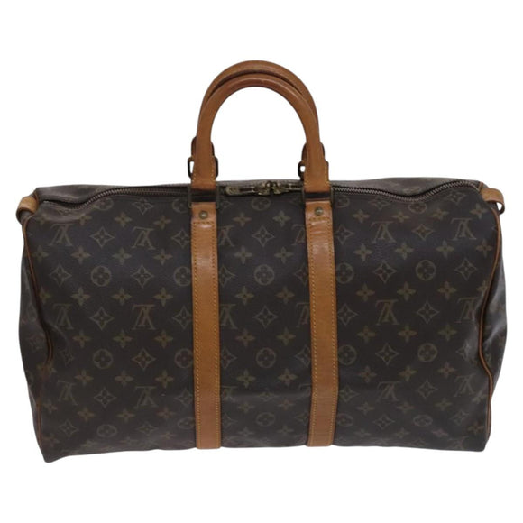 LOUIS VUITTON Monogram Keepall 45 Boston Bag M41428 LV Auth BD787
