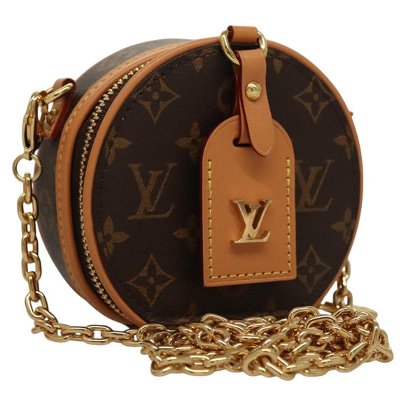 LOUIS VUITTON Monogram Mini Boite Chapeau Shoulder Bag M44699 LV Auth BD788SA