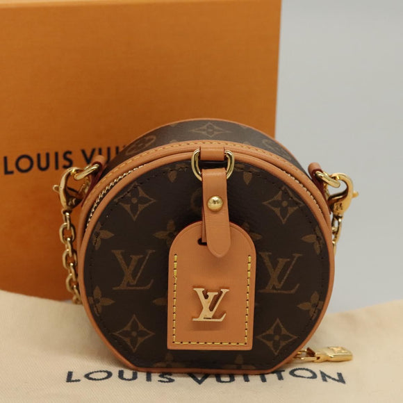 LOUIS VUITTON Monogram Mini Boite Chapeau Shoulder Bag M44699 LV Auth BD788SA