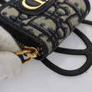 Christian Dior Trotter Canvas Oblique Phone Holder Airpods Case Navy Auth BD790V-9