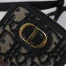 Christian Dior Trotter Canvas Oblique Phone Holder Airpods Case Navy Auth BD790V-18