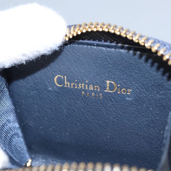 Christian Dior Trotter Canvas Oblique Phone Holder Airpods Case Navy Auth BD790V