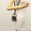 Christian Dior Trotter Canvas Oblique Phone Holder Airpods Case Navy Auth BD790V-21