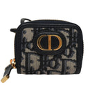 Christian Dior Trotter Canvas Oblique Phone Holder Airpods Case Navy Auth BD790V-13