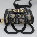 Christian Dior Trotter Canvas Oblique Phone Holder Airpods Case Navy Auth BD790V-5