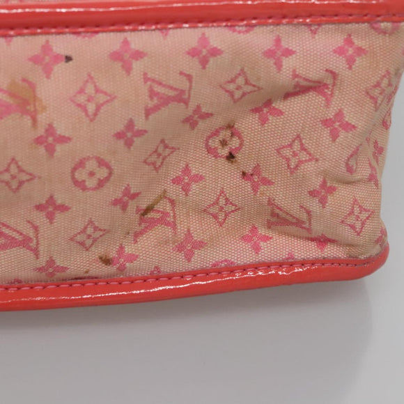 LOUIS VUITTON Monogram Mini Sac Catrain Hand Bag Strawberry M92930 Auth BD807