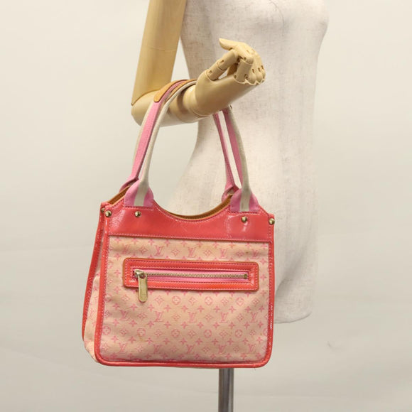 LOUIS VUITTON Monogram Mini Sac Catrain Hand Bag Strawberry M92930 Auth BD807