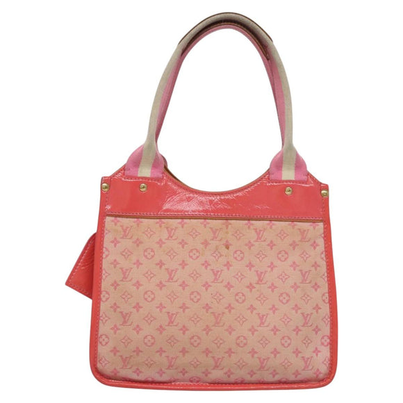 LOUIS VUITTON Monogram Mini Sac Catrain Hand Bag Strawberry M92930 Auth BD807