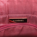 BURBERRY Nova Check Hand Bag Canvas Leather Beige Gold Auth BD809-11