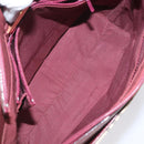 BURBERRY Nova Check Hand Bag Canvas Leather Beige Gold Auth BD809-12