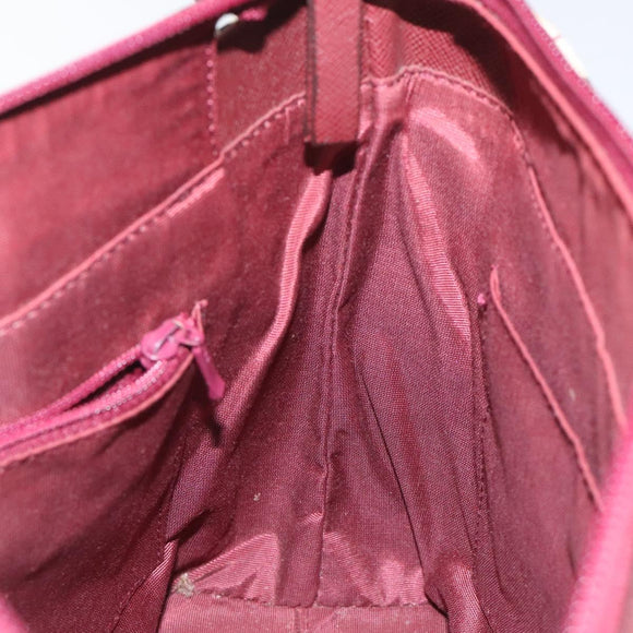 BURBERRY Nova Check Hand Bag Canvas Leather Beige Gold Auth BD809