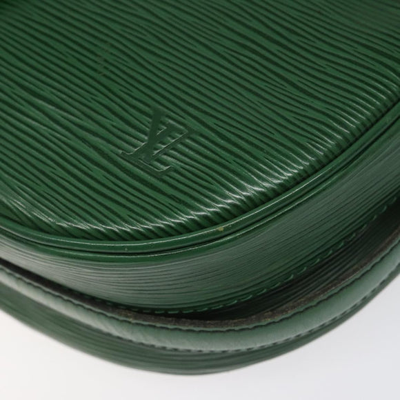 LOUIS VUITTON Epi Jeune Fille MM Shoulder Bag Green M52154 LV Auth BD827