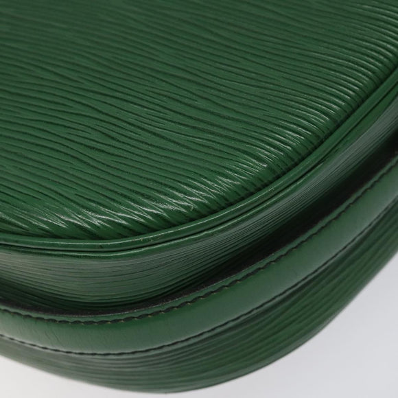 LOUIS VUITTON Epi Jeune Fille MM Shoulder Bag Green M52154 LV Auth BD827