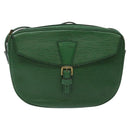 LOUIS VUITTON Epi Jeune Fille MM Shoulder Bag Green M52154 LV Auth BD827-13