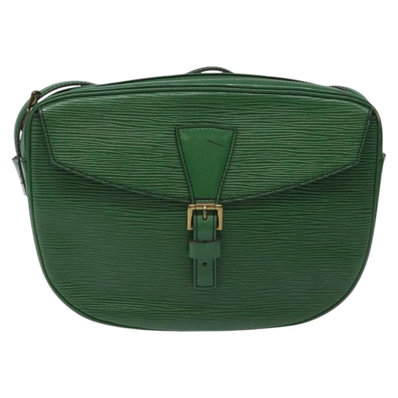 LOUIS VUITTON Epi Jeune Fille MM Shoulder Bag Green M52154 LV Auth BD827