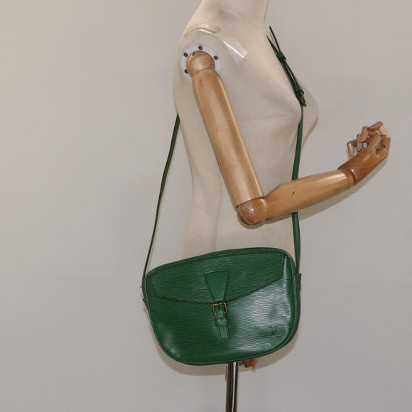 LOUIS VUITTON Epi Jeune Fille MM Shoulder Bag Green M52154 LV Auth BD827
