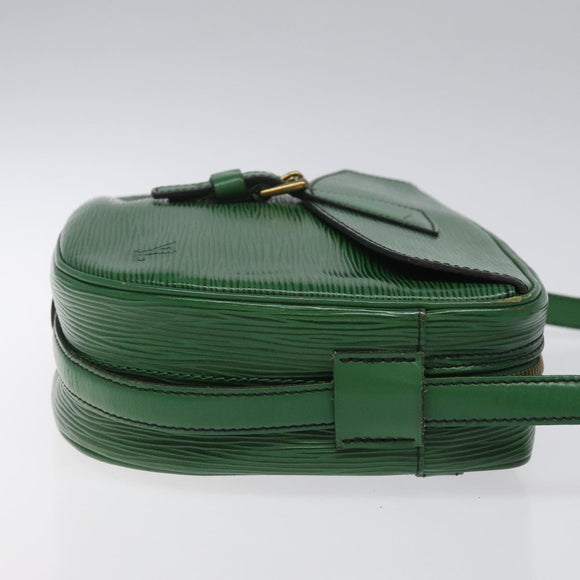 LOUIS VUITTON Epi Jeune Fille MM Shoulder Bag Green M52154 LV Auth BD827