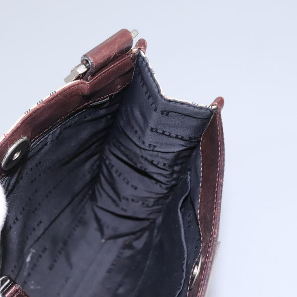 BURBERRY Nova Check Shoulder Bag Canvas Beige Auth BD829