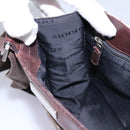 BURBERRY Nova Check Shoulder Bag Canvas Beige Auth BD829-19