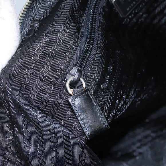 PRADA Shoulder Bag Nylon Beige Auth BD834