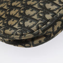 Christian Dior Trotter Canvas Shoulder Bag Navy Auth BD835-13