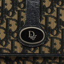 Christian Dior Trotter Canvas Shoulder Bag Navy Auth BD835-14