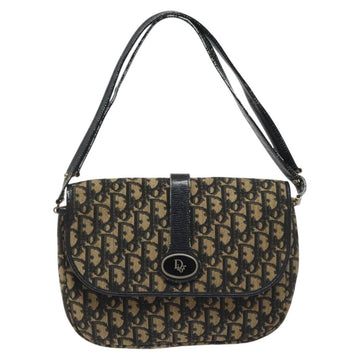 Christian Dior Trotter Canvas Shoulder Bag Navy Auth BD835 - 0