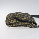 Christian Dior Trotter Canvas Shoulder Bag Navy Auth BD835-4