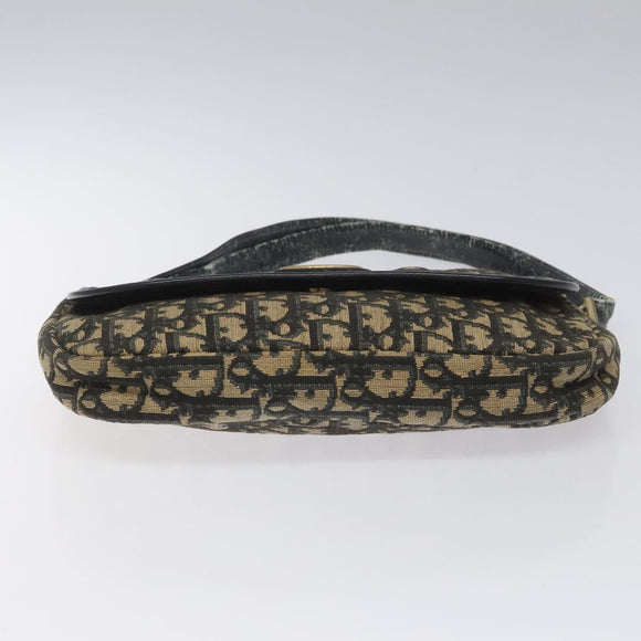 Christian Dior Trotter Canvas Shoulder Bag Navy Auth BD835