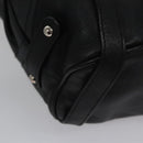 Salvatore Ferragamo Shoulder Bag Leather Black Auth BD836-17