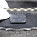 CELINE Macadam Canvas Tote Bag PVC Leather Black Auth BD844-15