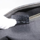 CELINE Macadam Canvas Tote Bag PVC Leather Black Auth BD844-21