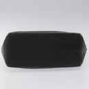 CELINE Macadam Canvas Tote Bag PVC Leather Black Auth BD844-9