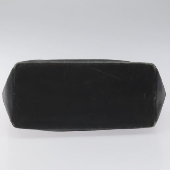 CELINE Macadam Canvas Tote Bag PVC Leather Black Auth BD844