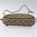 GUCCI GG Supreme Web Sherry Line Shoulder Bag PVC Beige 156 02 066 Auth BD867-5