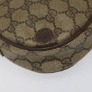GUCCI GG Supreme Web Sherry Line Shoulder Bag PVC Beige 156 02 066 Auth BD867-16