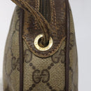 GUCCI GG Supreme Web Sherry Line Shoulder Bag PVC Beige 156 02 066 Auth BD867-9