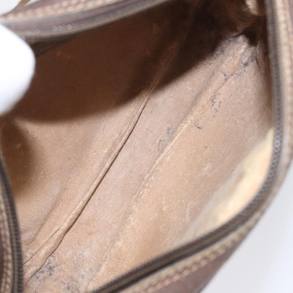 GUCCI GG Supreme Web Sherry Line Shoulder Bag PVC Beige 156 02 066 Auth BD867