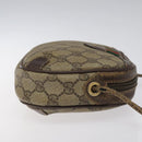 GUCCI GG Supreme Web Sherry Line Shoulder Bag PVC Beige 156 02 066 Auth BD867-3